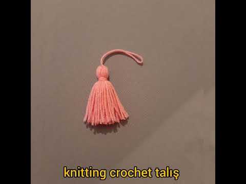 Püskül yapımı püskül nasıl yapılır örgü modelli #knitting #crochet #talış