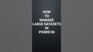 🚀 How to Manage Large Datasets in Power BI | Performance Tips!  #data #powerbi #shorts #ytshorts