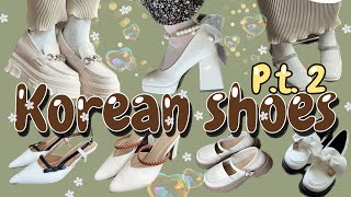 SHOPEE HAUL 2023 KOREAN SHOES part 2! Girly & cute !!!