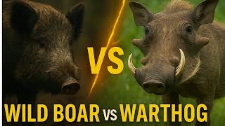 WILD BOAR vs WARTHOG – Who Would Win a Fight?