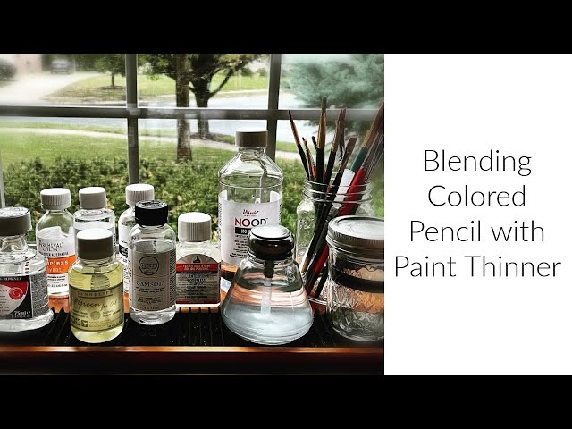 How to use Art Paint Thinner (Oil Pencils) 