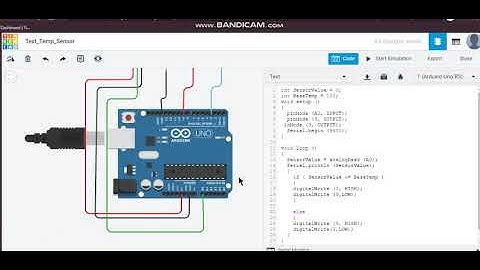 5. Temprature Lm35 or lm36 Sensor Arduino tinkercad