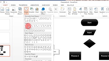 Creating a Flowchart in Microsoft Office Powerpoint 2013 Step By Step Tutorial