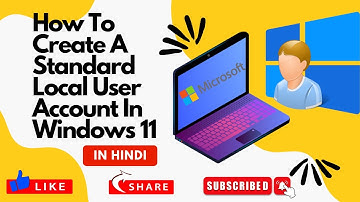 How To Create A Standard Local User Account In Windows 11 | IN HINDI @TechIndia4U