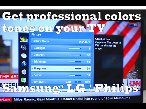 Get professional color on your TV: Samsung/LG/Philips color calibration, image color adjustment