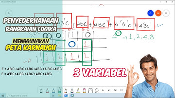 Penyederhanaan rangkaian logika 3 variabel menggunakan karnaugh map | karnaugh map 3 variabel