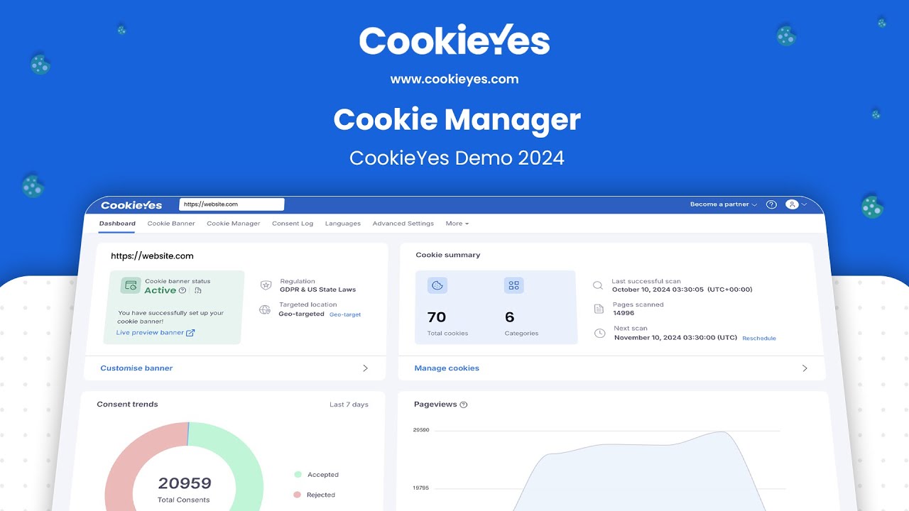 Cookie Manager - CookieYes Demo 2024 - YouTube