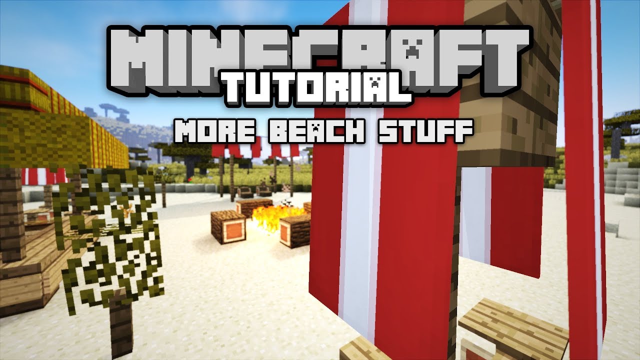-Minecraft Tutorial- More Beach Stuff - YouTube