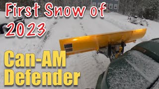 Brace the Snowstorm: My First Time Plowing With Can-Am Defender Promount Snow Plow