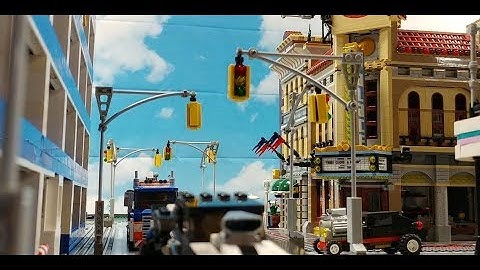 CUSTOM LEGO Traffic Signal - How to Build