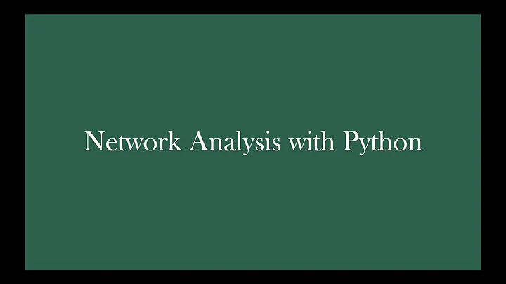 Network Analysis with Python