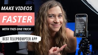 Record videos of yourself FAST! Best teleprompter app tutorial