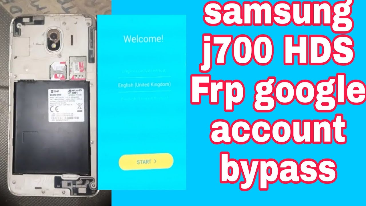 Samsung Galaxy j7(SMj700) FRP unlock or google account bypass with out pc
