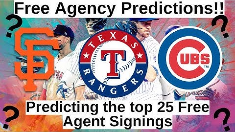 MLB Free Agency Predictions 2023 - Official - Aaron Judge - Trea Turner - Jacob Degrom!