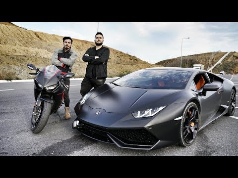 MuratAbiGF ile FENA YARIŞTIK!  LAMBORGHINI vs 17' CBR 1000RR REACTION