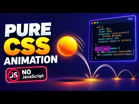🔥 Pure CSS Ball Bounce Animation | HTML & CSS Tutorial for Beginners #css #webdevelopment