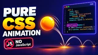 🔥 Pure CSS Ball Bounce Animation | HTML & CSS Tutorial for Beginners #css #webdevelopment