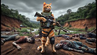 The zombies are comingThe little cat saved the world !