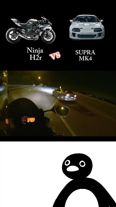 Toyota supra vs Ninja H2r #supramk4 #kawasakininjah2r #h2r #toyotasupra #toyota