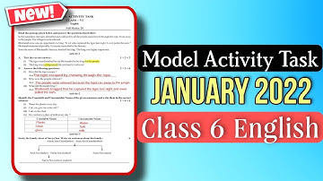 Class 6 English Model Activity Task January 2022| WBBSE| Activity Task 2022