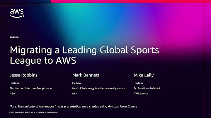 AWS re:Invent 2025 - Migrating a Leading Global Sports League to AWS (SPF306)