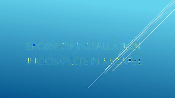 Mcafee Antivirus error incomplete installation Part 2 | ERORR OF INSTALLATION INCOMPLETE IN MCAFEE