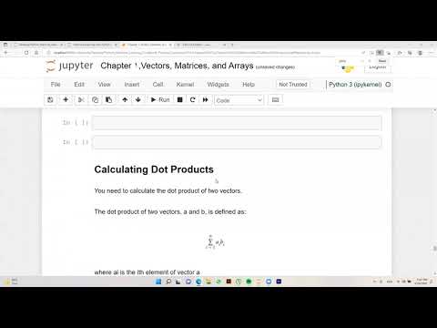How to Calculate Dot Products in python using NumPy
