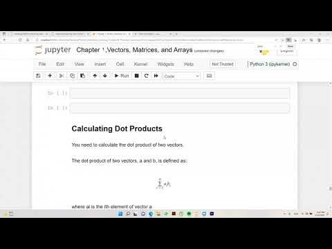 How to Calculate Dot Products in python using NumPy - YouTube