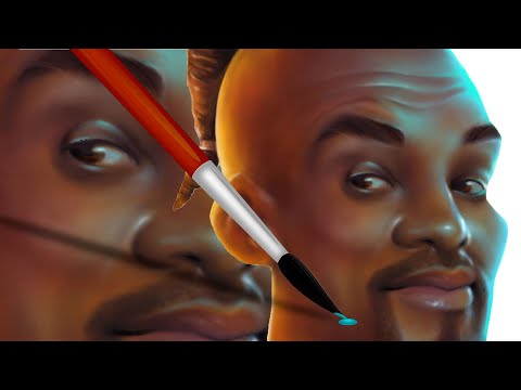 DESENHANDO A CARICATURA DO WILL SMITH - GENIO DO ALADDIN
