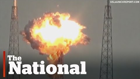 SpaceX rocket explodes on the pad