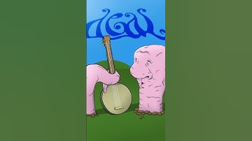 The worm has discovered the banjo #art #howtodraw #procreate #timelapse