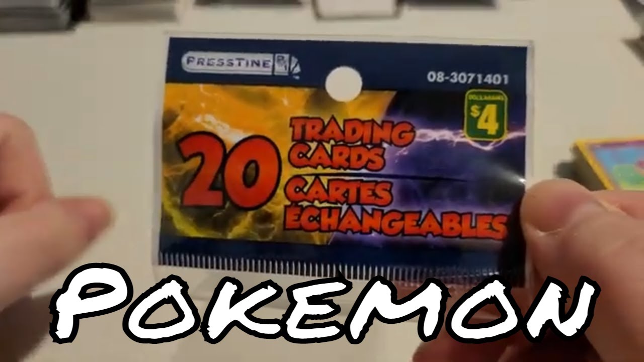 Dollarama Pokemon Cards Pokemon TCG 20 Trading Card Packs YouTube
