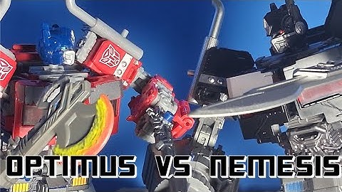 PRIME VS PRIME | Optimus Prime vs Nemesis Prime (Transformers Stop Motion)