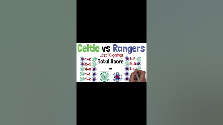 Celtic vs Rangers Last 10 Games