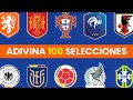 Adivina 100 SELECCIONES de Fútbol por su Escudo ⚽🧐🏆| Selecciones del Mundo 🌎