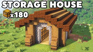 Minecraft Starter Storage House Tutorial [How to Build]