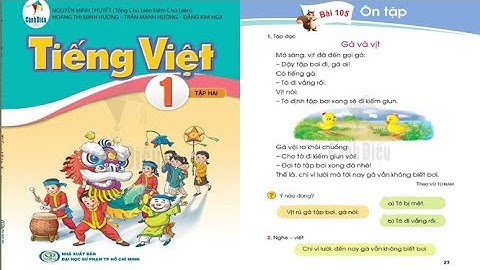 Tiếng Việt 1 Cánh diều - Bài 105 - Ôn tập
