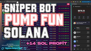 Reactive Solana Sniper Bot Showcase with a Clean Pump Fun Tracking Flow