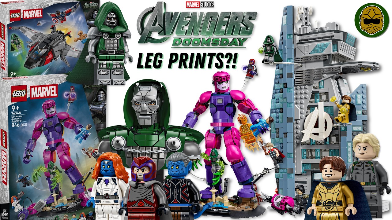 LEG PRINTING On Marvel Minifigures?! LEGO Avengers: Doomsday Breakdown - X-Men, Quinjet, & More!
