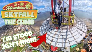 I CLIMBED the UKs TALLEST travelling fairground ride! But Why? | Matthews Skyfall - The Open Climb