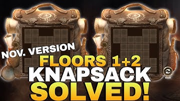 *NOVEMBER* Knapsack Expedition Puzzle Day 1 (Floors 1 And 2) SOLVED! | Watcher of Realms