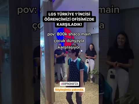 türkiye LGS 1.si çok sağlıklı görünüyor