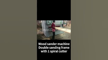 Wood sander machine Wide-belt sanding machine with two sanders fro higher efficiency