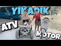 ATV VE MOTORU YIKADIK !! MAKİNE BOZULDU