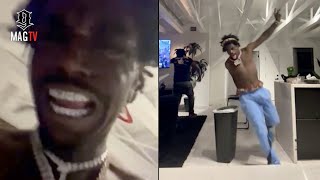 Kodak Black Crashes Out After Lamar Jackson's Pass Is Dropped By Ravens TE Mark Andrews! 😱