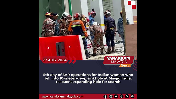 5th day of SAR operations for Indian woman who fell into 10-meter-deep sinkhole at Masjid India