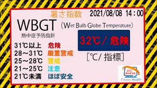 熱中症予防 暑さ指数 WBGTをデジタルサイネージで表示 omron製2JCIE BU　コンパクトなケース利用で簡単に始められます。