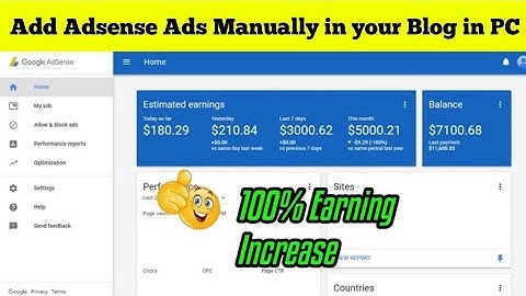 how to place adsense ads manually in blog from pc | how to place adsense code on blogger