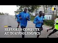 Refugees competing at Tokyo Olympics receive messages of support from families