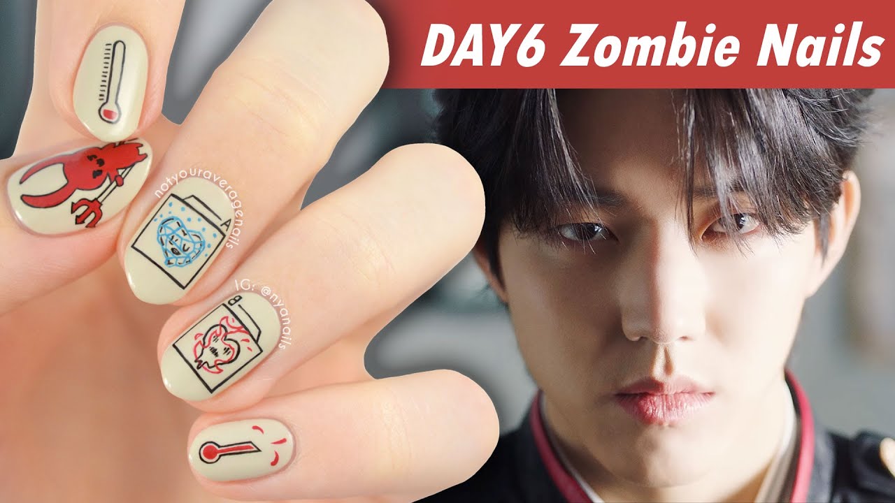 10. "Zombie Nail Art Tutorial for Halloween" - wide 2